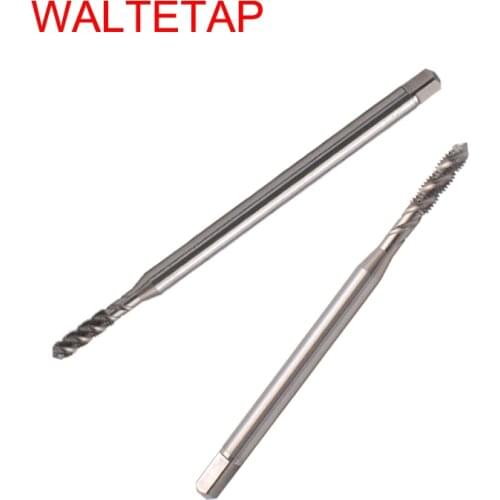 WALTETAP HSSE Long Shank 100MM Fine Thread Spiral Fluted tap UNF 10-32 1/4-28 5/16-24 3/8-24 Machine Screw Thread taps