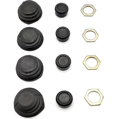 4Pcs Rearview Mirror Manual Adjustment Switch Knob Dust Sleeve Rear View Mirror Repair Kit For Jetta GOLF MK1 2 Scirocco Santana