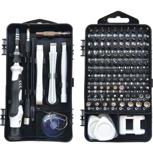 1 Set 115 In 1 Chrome Vanadium Steel Screwdriver Sets Multifunctional Mobile Phone Screwdriver Disassembly Repair Tools Kit