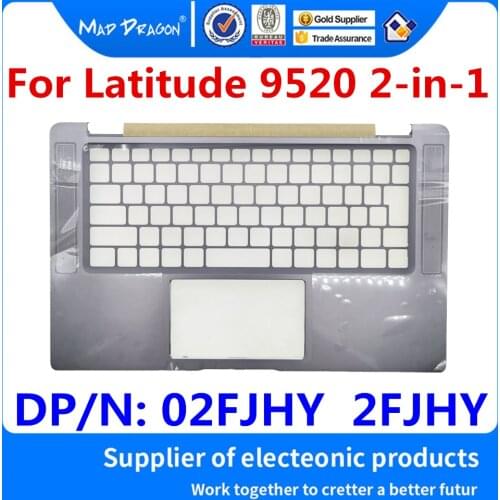 New Original 02FJHY 2FJHY AM30H000B01 For Dell Latitude 9520 2-in-1 GDA55 Laptop Replacement Palmrest Upper Cover Case Assy