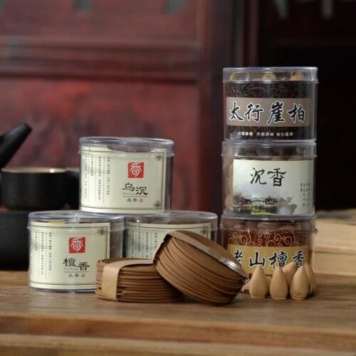 Backflow of Incense Tablets Agarwood White Sandalwood Incense Home Indoor Cone Incense Cone Incense Argy Wormwood Aromatherapy