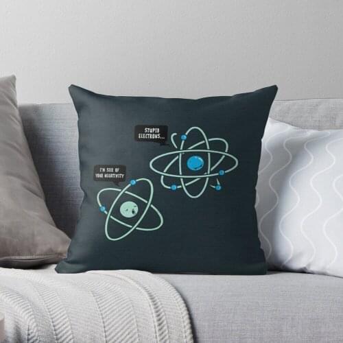 Negative Atom Throw Pillow Cushion Cover Polyester throw pillows case on sofa home living room car seat decor 45x45cm