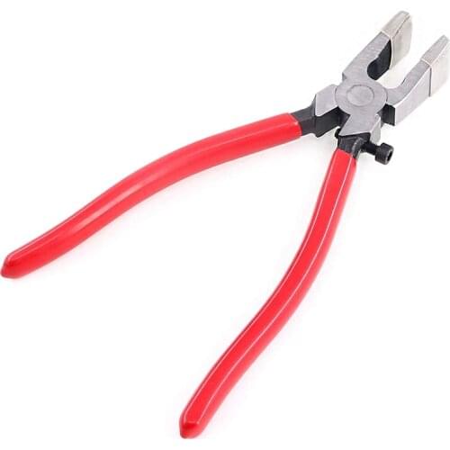 Handle Breaking Cutting Glass Pliers Stained Glass Tools Flat End Glass Pliers Flat Glass Trimming Pliers Hand Tool