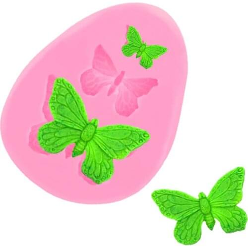 Butterfly Silicone Mold Baking Accessories DIY Chocolate Mold 3D Craft Fondant Cake Decorating Tool Resin Soap Mold