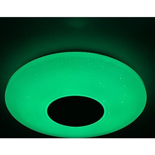 Nordic RGB Ceiling Lamp for Bedroom LED Colorful Remote Changeable Color Ceiling Lights with Bluetooth Speaker Home Decor Lamp