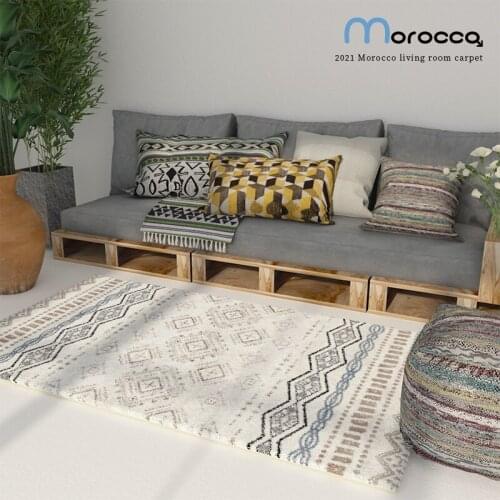 Louis Fashion Carpet Living Room Modern Simple Homestay Ethnic Storm Simia Morocco Bedroom Sofa Coffee Table Household Floor Mat