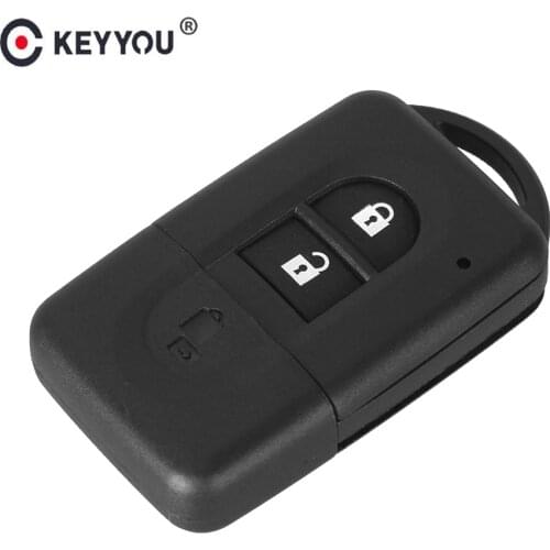KEYYOU Replacement Remote Key Shell Case 2 Buttons For Nissan MICRA Xtrail QASHQAI JUKE DUKE NAVARA
