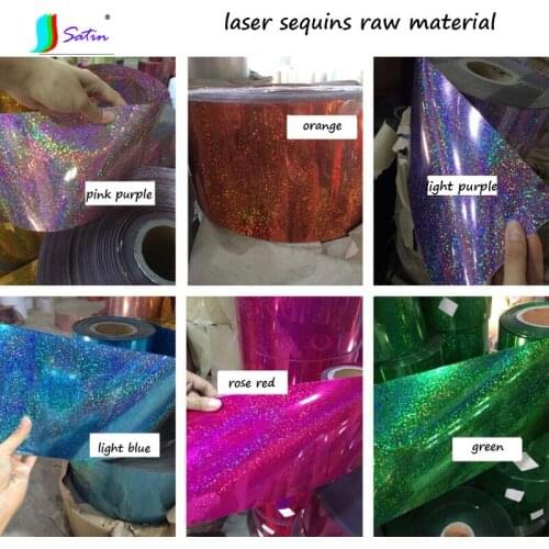Green,Blue,Pink,Purple,Red,Black,Silvery,Gold Laser Sequins Sheet,Laser Sequins Raw Material,Laser Sequins PVC Material S0712L