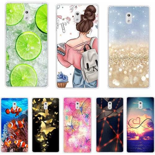 For Nokia 3 Case Cover Soft Silicone TPU Fashion Colorful Painted Phone Back Cover Protective Case For Nokia 3 shell