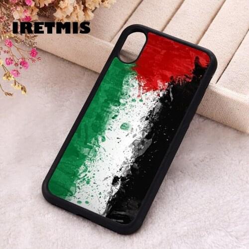 Iretmis 5 5S SE 2020 Phone Cover Case for iPhone 6 6S 7 8 Plus X Xs XR 11 12 Mini Pro Max Silicone TPU palestine flag