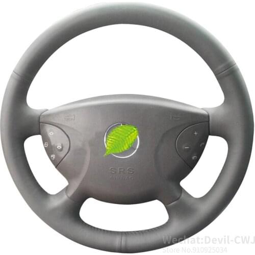 Mercedes-Benz C-Class C180 C200 C260 C300 C230 C280L steering wheel cover 2008-2013 Alcantara leather Auto interior accessories