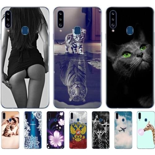 Silicon Case For Samsung Galaxy a20s Case soft tpu phone back cover For Samsung A20s A 20s a207 SM-a207f coque Painted copas