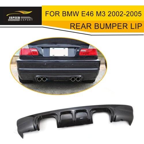 Carbon Fiber Diffuser Car Rear Bumper Lip For BMW E46 M3 2002-2005