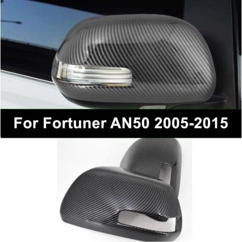 For Toyota Fortuner SW4 2005 2006 2007 2008 2009 2010 2011 2012 2013 2014 2015 2pcs Side Wing Rearview Mirror Cover Decoration