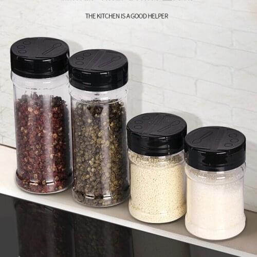 Sealed Plastic Seasoning Box Salt Seasoning Tank Honey Jar Storage Bottles and Jars Container Glass Lids Spice Set With Lid Tea