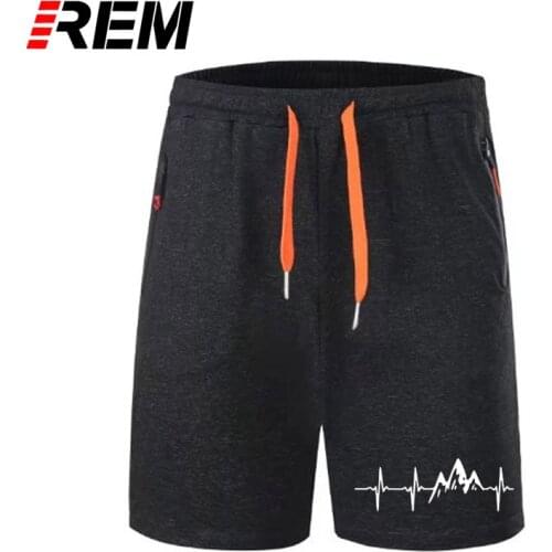 REM Mountain Heartbeat short pants Fashion Funny Birthday 100% Cotton Short Causal O-neck Tops Tees Hip Hop panties