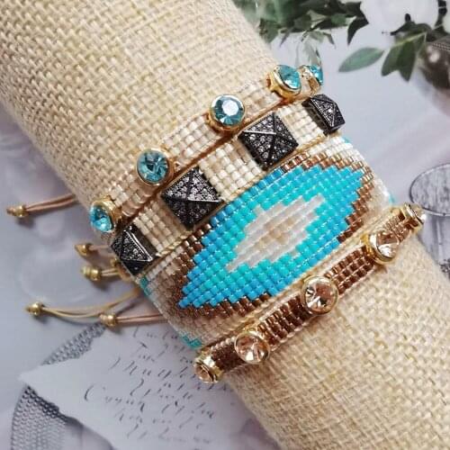 Pretty Bead Fashion MIYUKI Beaded Bracelet For Women Bileklik Pulseras Mujer Handmade Woven Charm Bracelets Female Jewelry Gift