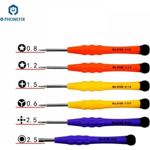 8 in 1 Precision Screwdriver Set Mobile Phone Repair Tools Kit for iPhone 7 8 X Samsung Cell Phone Tablet PC Repair Hand Tools