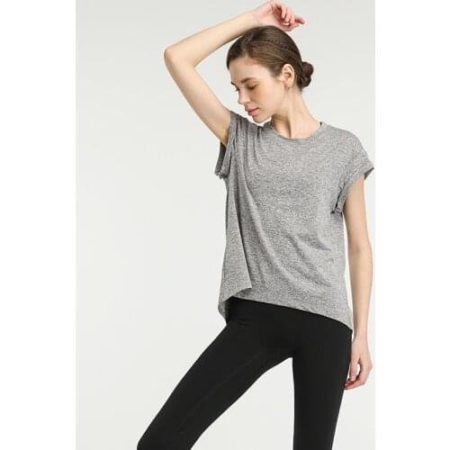 New style quick-drying sportswear T-shirt fashion yoga clothes sexy beauty back top net red fitness clothes women