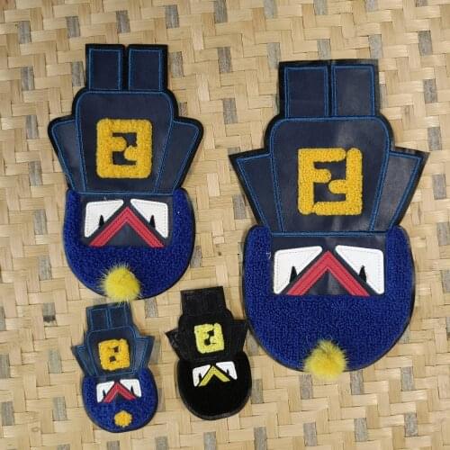 Apparel large embroidery big star patches for clothing AM-3