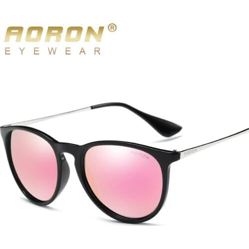 AORON Polarized Sunglasses Classic Round Mirror UV400 Fashion Sunglasses Women Men Sun Glasses Eyewear 4171