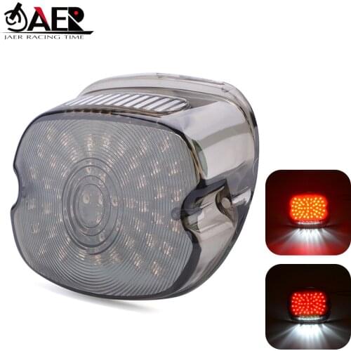 JAER Retro Motorcycle LED Taillight Brake Light for Harley FLST FXST Electra Road Glides Tour Glides Road King FXDX/T Dynas XL