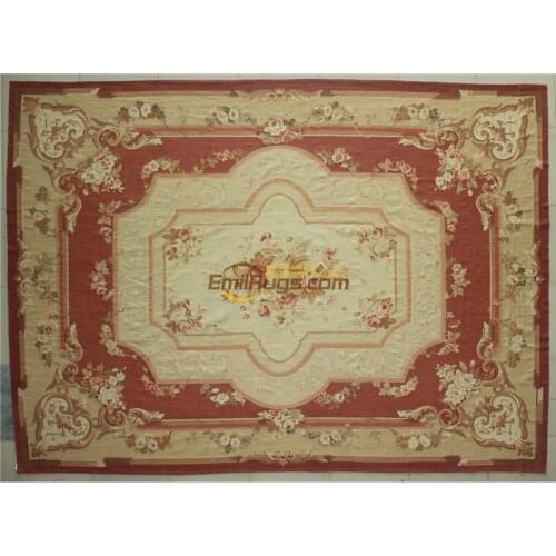 European rug handwoven wool French Chic Make old