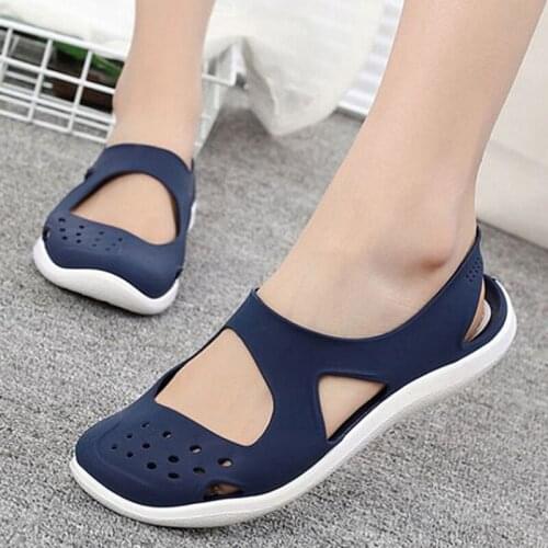 Fashion summer shoes ladies flat sandals jelly beach shoes ladies slippers ladies sandals