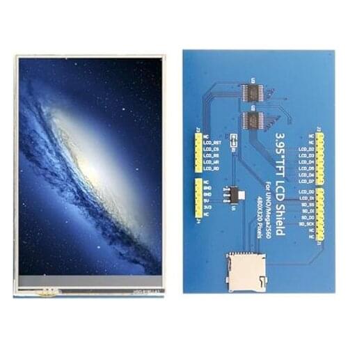 3.95 inch 20PIN HD TFT LCD Touch Screen with Adapter Board for Ar UNO Mega2560 ST7796S IC 8bit Parallel Interface 480*320