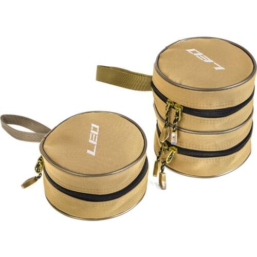 Premium Ice Fishing Reel Bag, Protective Case, Lure Storage Bag Organizer