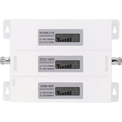 Walokcon R23A-GDW Mobile Signal Booster 2G 3G 4G GSM DCS LTE WCDMA 900 1800 2100 Tri Band GSM Signal Repeater 4G LTE Booster