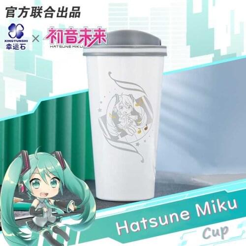 Vocaloid Miku Anime Hatsune Cup Bottle Stainless Steel Manga Role Action Figure Cosplay New Trendy Gift