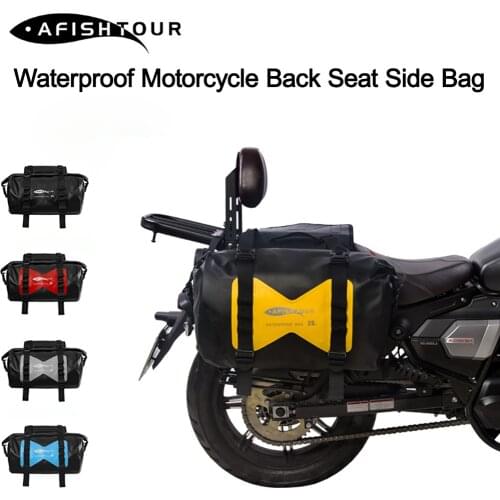 50L Waterproof Motorcycles Bag Large Capacity Saddle Bags Multi-Function Motocross Side Bags Rear Seat Bag For Riding Travel