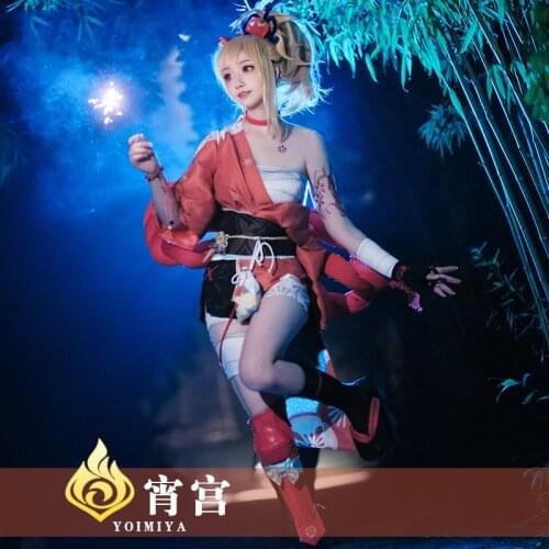 Yoimiya Cosplay Genshin Impact Laurel flame dance Genshin Impact Women Costume Outfit G