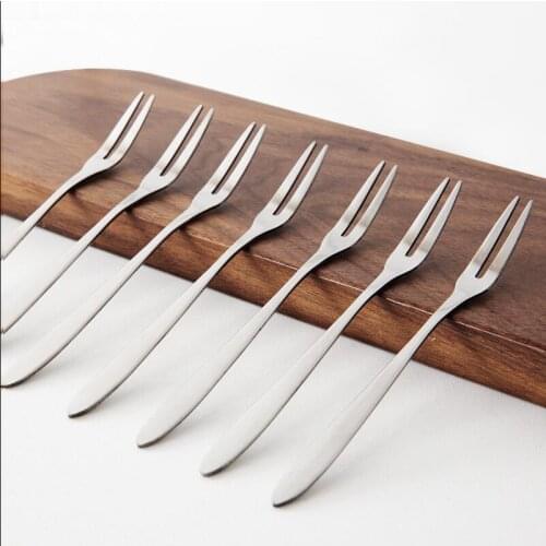 20 sets of 304 Stainless Steel Fruit Fork, Cake Fork, Dessert Knife and Fork, Salad, Fruit fork tableware