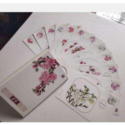 2013-6 Peach blossom Postcard， Frist Day Cover China Post Stamps Postage Collection