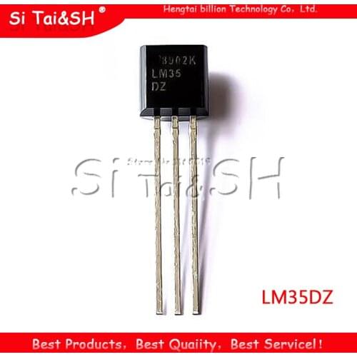 5pcs LM35DZ TO92 LM35 TO-92 LM35D Precision Centigrade Temperature Sensors