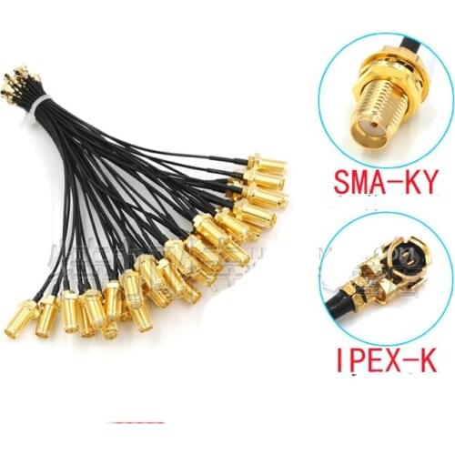 5PCS/Lot IPX/IPEX/u.fl To SMA-K Female Plug Connector RF Coaxial Extension Pigtail Cable For WIFI/GSM/3G/4G 5CM/10CM/15CM/20CM