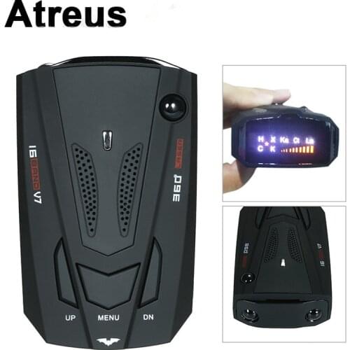 Atreus Car Radar Detector Gps Tracker Led Light Voice Alert For Mitsubishi ASX Suzuki Subaru Acura Jeep Fiat 500 Hyundai Solaris