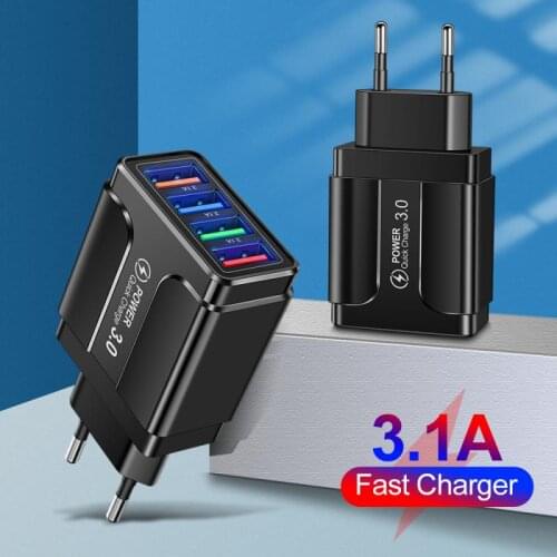 Usb Fast Charger Quick Charge 3.0 4.0 Universal Wall Mobile Phone Tablet Chargers For Iphone 11 Samsung Huawei Charging Charger