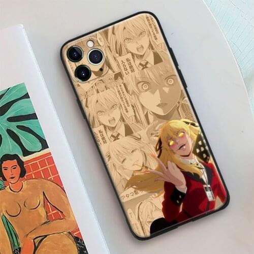 Mary Saotome Kakegurui Anime Glass Soft Silicone Phone Case FOR IPhone SE 6s 7 8 Plus X XR XS 11 12 Mini Pro Max Cover Shell