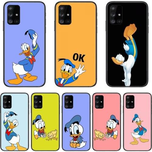 Phone Case Disney Duck Donald Phone Case Hull For Samsung Galaxy A 90 50 51 20 71 70 40 30 10 80 E 5G S Black Shell Art Cell Co