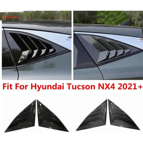 For Hyundai Tucson NX4 2021 2022 Car Rear Window Triangle Shutters Cover Trim Decoration Sticker Car Decorative Accessories