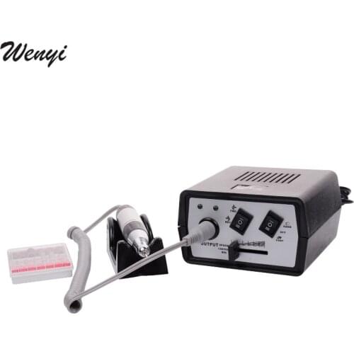 35W Black Pro Electric Nail Art Drill Machine Nail Equipment Manicure Pedicure Files Electric Manicure Drill & Accessory