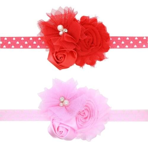 European and American holiday headdress hair accessories Valentines Day heart-shaped rhinestone lace hair with headband