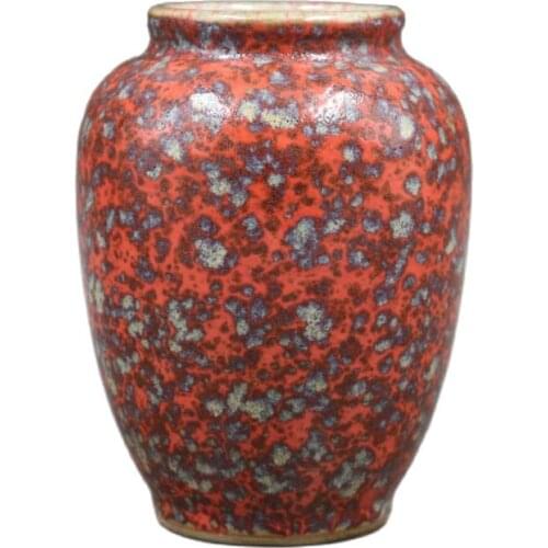 Chinese old porcelain Red Glaze porcelain vase