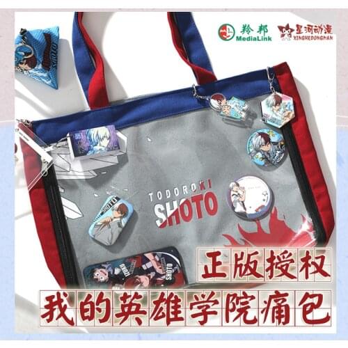 Hot Anime My Hero Academia Midoriya Izuku Todoroki Shoto Cosplay Canvas Itabag Shoulder Bag JK Uniform Messenger Bag Handbag