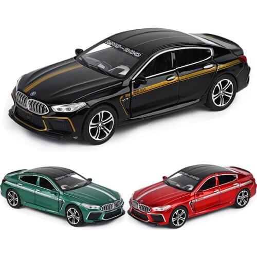 1:32 BM M8 Die Cast Alloy Car Model Sports Gran Coupe M8 Collectibles Cars Toy Birthday Present Boy Free Shipping
