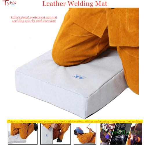 Welding Mat Welder Pad Flame Abrasion Resistant Leather Worker Kneepads Welding Cushion