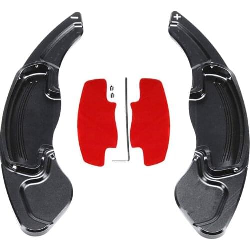 LIUYE Aluminum Alloy Steering Wheel Shift Paddle Shifter Extension Fit for Honda Accord Civic Odyssey Acura CR-V UR-V (Black)